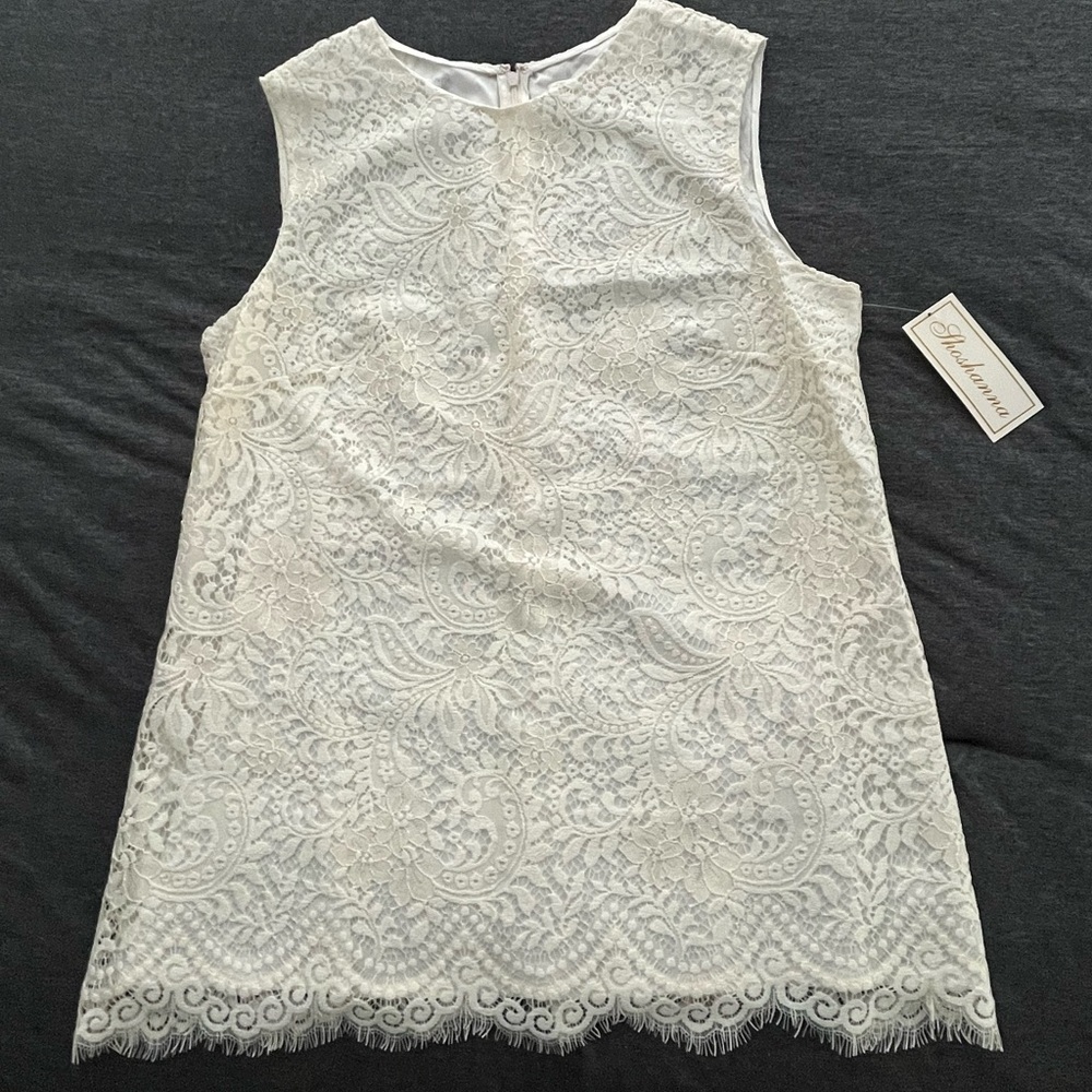 Shoshanna Lace Sleeveless Top NWT